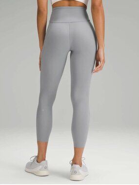 Lululemon Fast and Free High-Rise Tight 25” Pockets in Rhino Grey size 2